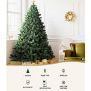 Jingle Jollys Christmas Tree 2.4M Xmas Tree Decorations 3190 LEDs 8 Light Mode-3