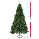 Jingle Jollys Christmas Tree 2.7M LED Xmas Tree Party Decorations 2590 Tips-2