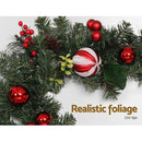 Jingle Jollys 2.7m Christmas Garland with Decorations Xmas Wedding Party-6