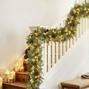 Jingle Jollys 3M Christmas Garland Pre-lit LED with Pine Cones Xmas Decor Green-7