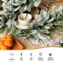 Jingle Jollys 3M Christmas Garland Pre-lit LED Lights Snow Frosted Tips Decor-4