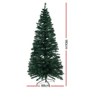 Jingle Jollys 1.8m Christmas Tree Optic Fibre LED Xmas tree 300 Tips-2