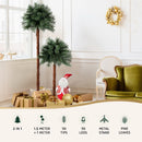 Jingle Jollys Christmas Tree 1.5+1m LED Xmas Palm Tree Party Decorations 2 in 1-4