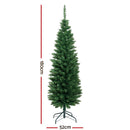 Jingle Jollys Christmas Tree 1.8m Xmas Tree Decorations Green 300 Tips-2