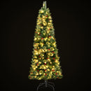 Jingle Jollys Christmas Tree 1.8M LED Xmas Tree Party Decorations Red Barries-1