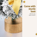 Jingle Jollys Tabletop Christmas Tree 60CM Snowy Xmas Tree Tree Topper Ornaments-6