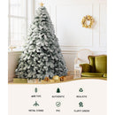 Jingle Jollys Christmas Tree 1.8m Snow Flocked Xmas Tree Decorations 468 Tips-4