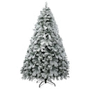 Jingle Jollys Christmas Tree 2.4m Snow Flocked Xmas Tree Decorations 1165 Tips-1