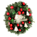 Jingle Jollys Christmas Wreath 40CM Xmas Garland Baubles Ornaments Party Decor-3