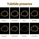 Jingle Jollys 3X3M Christmas Lights Curtain String Light 300 LED Warm White-4