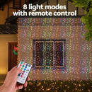 Jingle Jollys 6x3m Christmas Curtain Lights 960 LED RGB Remote Hanging Fairy Backdrop-5