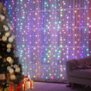 3X6M Christmas Lights Curtain Light 960 LED RGB Remote Jingle Jollys-7