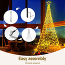 3.6M Christmas Tree 800 LED Solar Net Lights Jingle Jollys-6