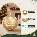 Jingle Jollys Christmas Inflatable Ball Bauble 60cm Outdoor Decoration Gold-6