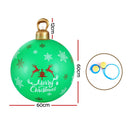 Jingle Jollys Christmas Inflatable Ball Bauble 60cm Outdoor Decoration Green-3
