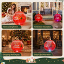 Jingle Jollys Christmas Inflatable Ball 60cm Led Illuminated Xmas Decoration Red-8