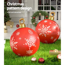 Jingle Jollys Christmas Inflatable Ball Bauble 60cm Outdoor Decoration Red-7
