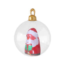 Jingle Jollys Christmas Inflatable Ball 60cm Santa Decoration Giant Bauble Clear-3
