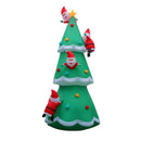 Jingle Jollys Christmas Inflatable Santa Tree 5M Illuminated Decorations-3