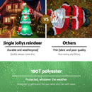 Jingle Jollys Christmas Inflatable Santa Tree 5M Illuminated Decorations-6