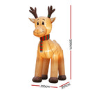 Jingle Jollys Christmas Inflatable Reindeer 5M Illuminated Decorations-2