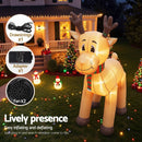 Jingle Jollys Christmas Inflatable Reindeer 5M Illuminated Decorations-7