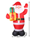 Jingle Jollys Christmas Inflatable Santa 2.4M Illuminated Decorations-2