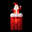 Jingle Jollys Christmas Inflatable Santa Pop Up 1.8M Illuminated Decorations-1