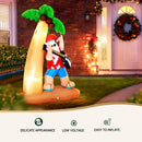 Jingle Jollys Christmas Inflatable Santa Guitar 2.1M Led Illuminated Decorations-5