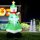 Jingle Jollys Christmas Inflatable Snowman Tree 2.75M Height LED Decorations Illuminated-7