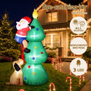 Jingle Jollys Christmas Inflatable Santa Tree 1.8M Illuminated Decorations-5