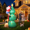 Jingle Jollys Christmas Inflatable Santa Tree 1.8M Illuminated Decorations-7