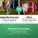 Jingle Jollys Christmas Inflatable Santa Tree 1.8M Illuminated Decorations-4