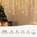 160 LED 6M Christmas Lights Icicle Light Solar Warm Jingle Jollys-4