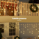 160 LED 6M Christmas Lights Icicle Light Solar Warm Jingle Jollys-5