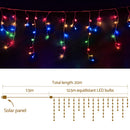Jingle Jollys 12.5M Solar Christmas Lights Icicle String Light Multi Colour-3