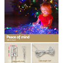 Jingle Jollys 12.5M Solar Christmas Lights Icicle String Light Multi Colour-6