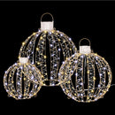 3 PCS Christmas Lights 360 LED Fairy Light Ball Decorations Jingle Jollys-1