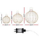 3 PCS Christmas Lights 360 LED Fairy Light Ball Decorations Jingle Jollys-2