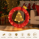 Jingle Jollys Christmas Lights 60cm Motif 30 LED Bell Wreath Xmas Decorations-5
