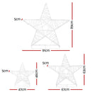 3 PCS Christmas Lights 900 LED Fairy Light Star Decorations Jingle Jollys-2