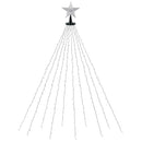 Jingle Jollys 2.5M Christmas Lights Waterfall String Light 300 LED Star Topper-1