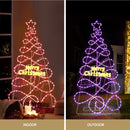 1.7M Christmas Tree 230 LED RGB Motif Lights Jingle Jollys-5