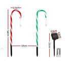 Jingle Jollys 8 PCS Christmas Lights Path Ground Light Garden Decorations 72 LED-2