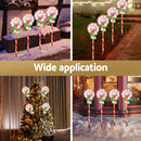 4 PCS Christmas Lights Path Ground Light Garden Decorations 68 LED Jingle Jollys-5