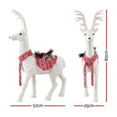 Jingle Jollys Christmas Reindeer 80cm Glitter Deer Ornaments Party Decorations-2