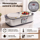 Devanti Greek Yoghurt Maker Machine 2x960ml Large Tubs Temp Control Grey-6