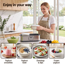 Devanti Greek Yoghurt Maker Machine 2x960ml Large Tubs Temp Control Grey-8