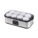 Devanti Yoghurt Maker Machine with 8x180ml Glass Cups Temp Control Black-2