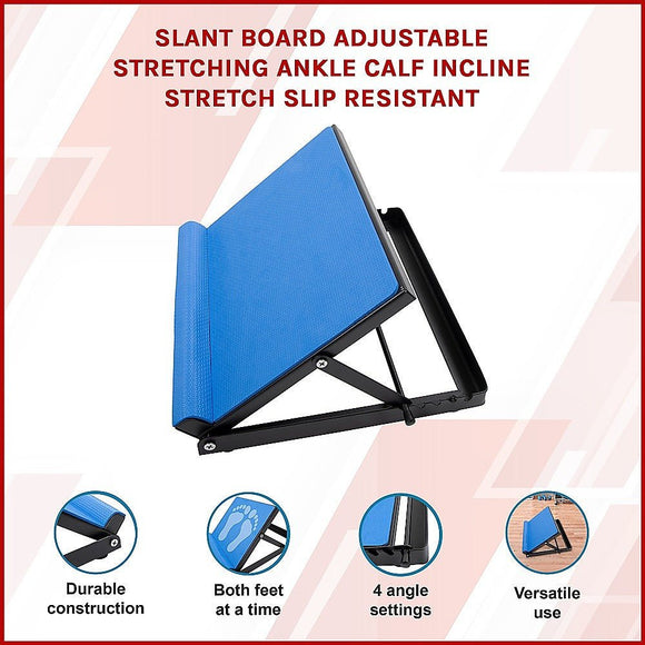 Adjustable Slant Board Stretching Ramp for Calf Ankle Incline - RnR Galore